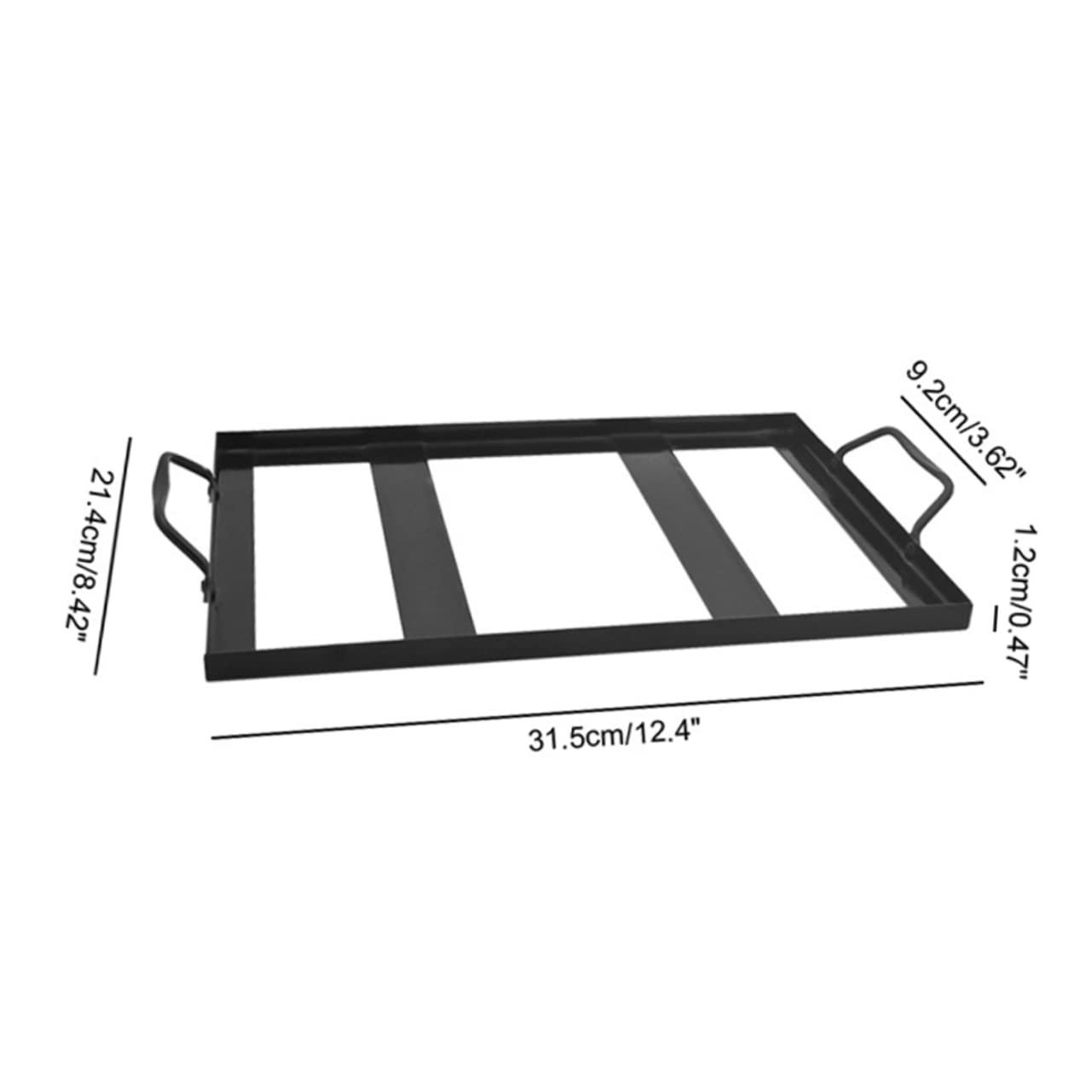 IWOWHERO Salt Block Holder Metal Salt Plate Tray Holder Edges for Easy Cleaning for Home BBQ