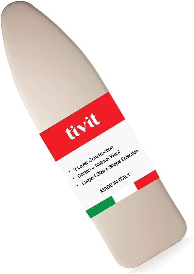 TIVIT Ironing Board Cover 18 x 50 Wide Chemical Free Eco-Friendly Padded Covers