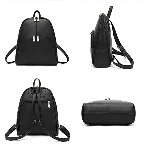 Nevenka Women Fashion Backpack Purse Leather Rucksack Bag Girls Casual Daypacks(Blue)