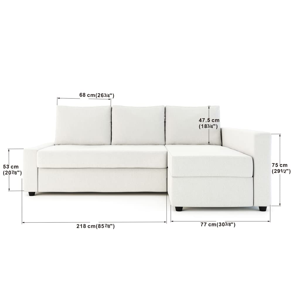 MASTERS OF COVERS Snug Fit Friheten Slipcover for The IKEA Friheten with Chaise Corner Cover, Sofa Bed Cover, Sectional Slipcover Replacement (Navy Blue)（Cover Only！Not Sofa！）