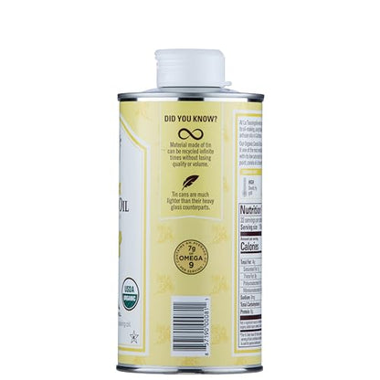 La Tourangelle, Organic Canola Oil, Expeller-Pressed Non-GMO Canola Seeds, Pesticide and Chemical Free, High Heat Neutral Cooking Oil, 16.9 Fl Oz