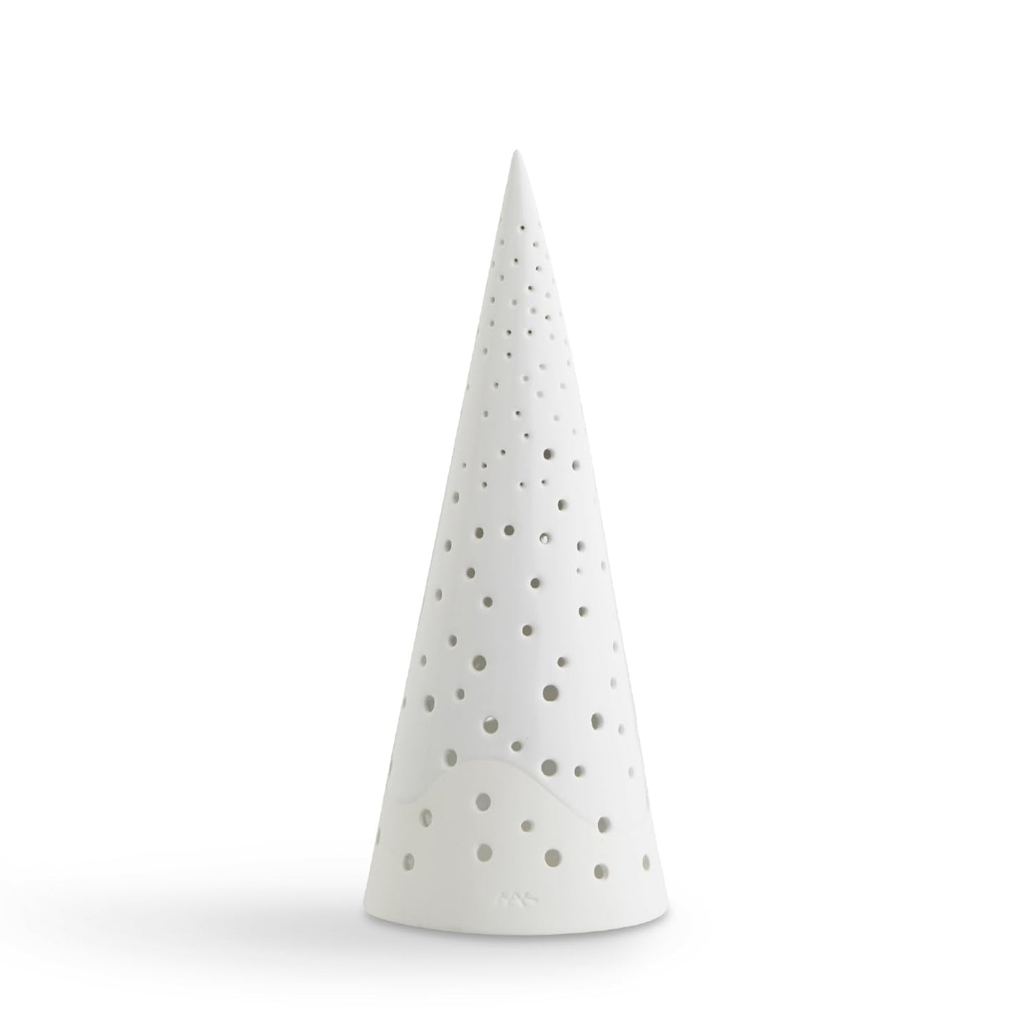 Kahler Nobili Tealight Holder | Snow White Bone China | 10 Inch