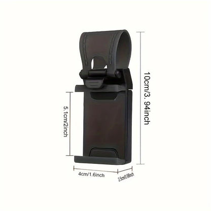 Universal Steering Wheel & Bike Phone Holder|Durable Adjustable Clip Mount for Car, Motorcycle,Bicycle|Non-Slip Phone Stand (4-7 Inch Screens),Blue.