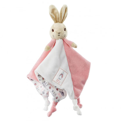 Official Beatrix Potter Flopsy Bunny Comfort Blanket - Peter Rabbit Soft Toy Comforter