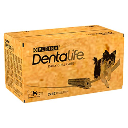 DENTALIFE Medium Dental Chicken Dog Chews 42 Sticks (Pack of 2)