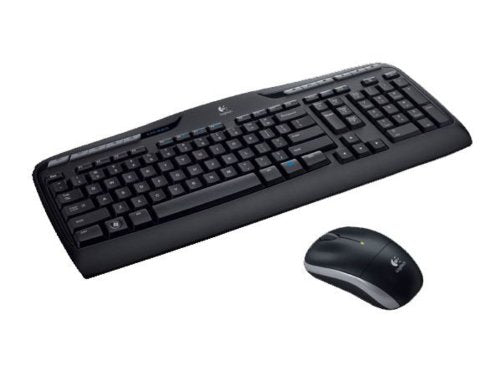 Logitech MK330 Wireless Keyboard and Mouse Combo, AZERTY French Layout - Black