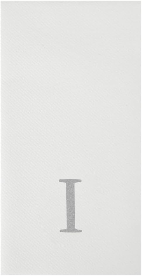 Luxenap 15.8 X 7.9 Inch Linen-Feel Guest Towels, 50 Lettered Hand Towels