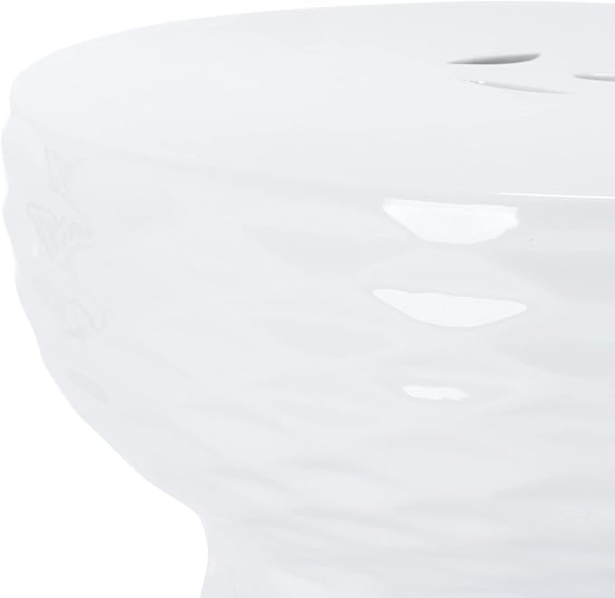 Safavieh Daphne Glazed Ceramic Decorative Garden Stool, White