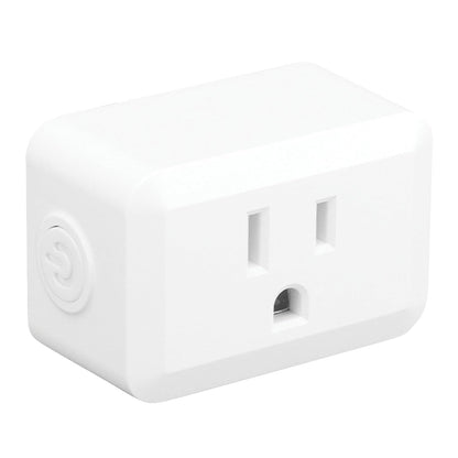 Globe Electric 50329-U Wi-Fi Smart Plug Mini, No Hub Required, 1 Grounded Outlet, White (1-Pack, 15A), Home Automation, Outlet Extender, Electronics, Smart Home, Works with Alexa, Google Home, Echo
