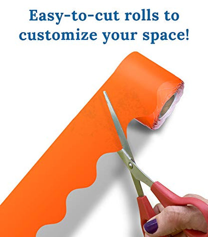 Orange Scalloped Borders