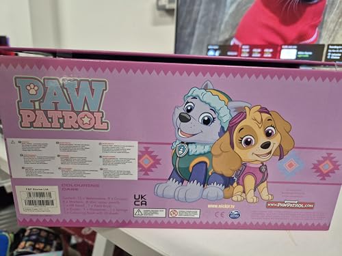 Paw Patrol Art Set Kids Colouring Pencils Felt Tip Pens Crayons Paints Stationery Crafts Boys Girls Art Supplies Preschool Travel 40 Plus Pcs Gift Set (Pink)