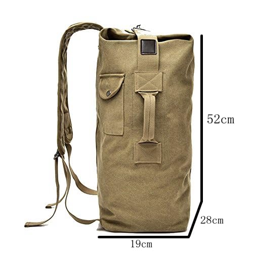 OAREA Large Capacity Travel Climbing Bag Tactical Military Backpack Women Army Bags Canvas Bucket Shoulder Bag Sports Bag