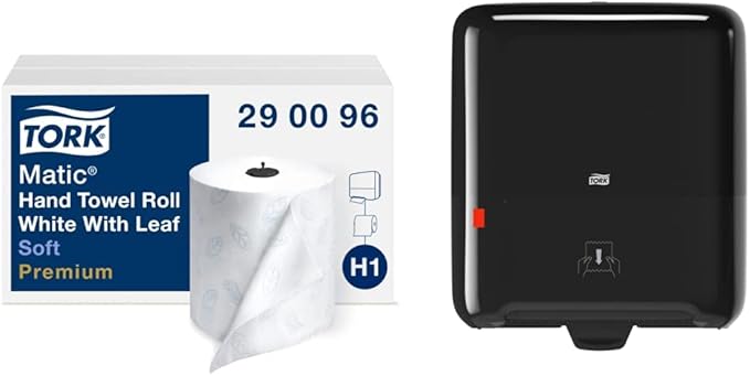 Tork Matic Soft Hand Towel Roll and Tork Matic Paper Towel Dispenser