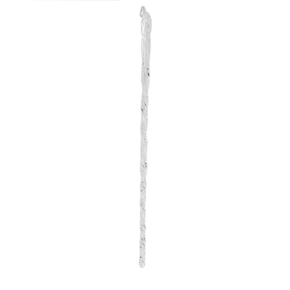Kurt Adler 7.5-Inch Glass Twist Icicle Ornaments - 6-Piece Set