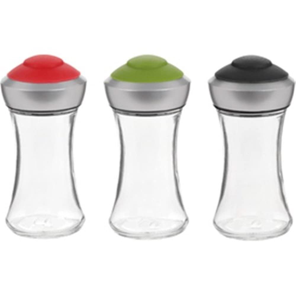 Pop-up Lid Salt or Pepper Shaker by Trudeau - 1 Shaker (Color May Vary)