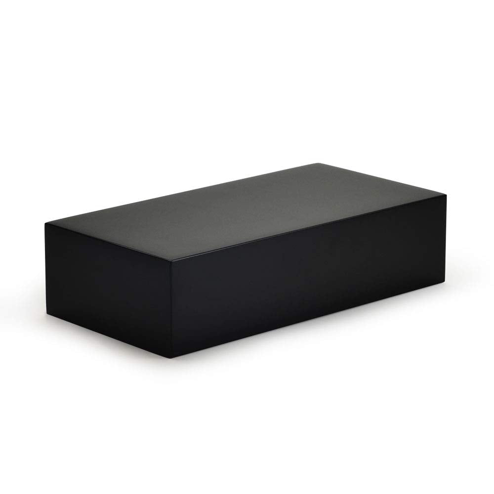 Oirlv Solid Wood Minimalism Style Jewelry Display Stand Showcase Jewelry Organizer Black Square Holder (SM05304)