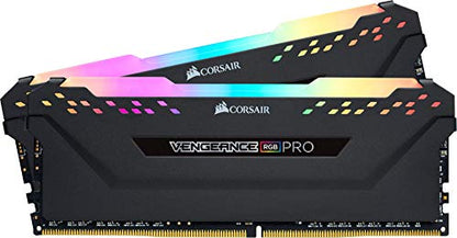 Corsair VENGEANCE RGB PRO DDR4 RAM 32GB (2x16GB) 3600MHz CL18 AMD Ryzen iCUE Compatible Computer Memory - Black (CMW32GX4M2Z3600C18)