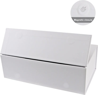 Gift Boxe 12" x 6" x 4" with Magnetic Closure Lid Gift Boxes for Presents,Bridesmaid Gifts Box,Cute Box,Birthday Gift box,Luxury for Gift Packaging, Magnetic Gift Box for Wrapping Gifts (White/5PCS)