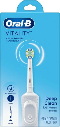 Oral-B Vitality FlossAction Electric Toothbrush with Replacement Brush Head, Black