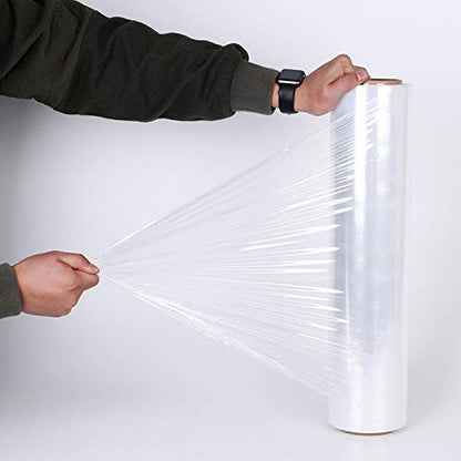 REQUISITE NEEDS Heavy Duty Shrink Wrap Roll Cling Film Packaging 400MM x 250M (Pack Of 6) (Clear)