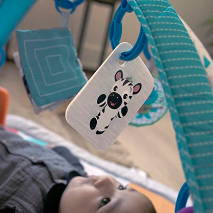 Baby Einstein, 4-in-1 Kickin' Tunes and Language Discovery Play Gym with Piano, Mat with Detachable Activity Toys, Lights, Sounds and Music, Ages Newborn +