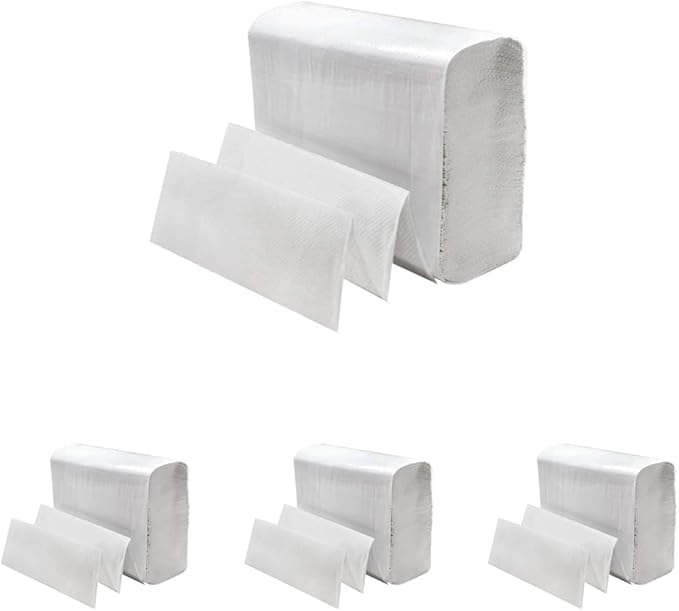 Perfect Stix White MultiFold Paper Towels- Total 4000 Towels. 9.2 x 9.2 Sheets.