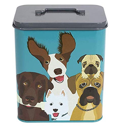Burgon & Ball Creaturewares The Rabble Dog GCR/CAT Tin Pet Food Storage, 16.5 cm x 11 cm x 20 cm Size
