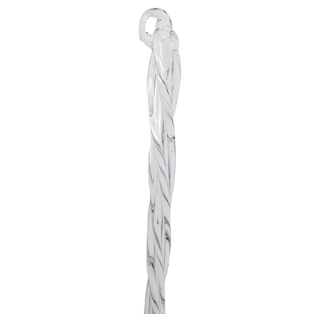 Kurt Adler 7.5-Inch Glass Twist Icicle Ornaments - 6-Piece Set