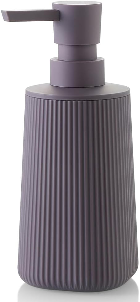 Small Soap Dispenser for Bathroom and Kitchen, Modern Farmhouse Striped Style
