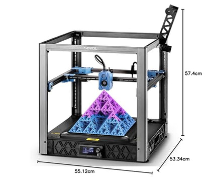 Sovol SV08 Core-XY 3D Printer Voron 2.4 Open Source, Max 700mm/s High Speed 3D Printers with 300℃ Clog-Free Hotend and Camera, Auto Leveling with 4 Independent Z Motors,Print Size 350x350x345 mm