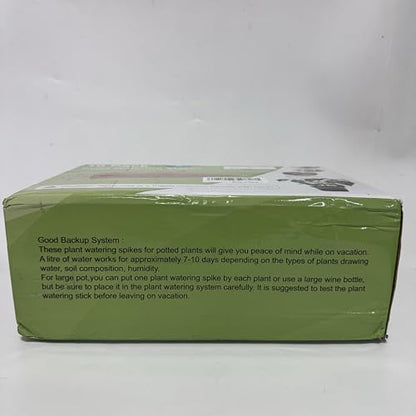WUJUN Plant Watering Stakes10 Pack Automatic Plant Waterers for Vacations, Plant Watering Devices Terracotta Self Watering Spikes for Wine Bottles Great Plant for Indoor & Outdoor Plants