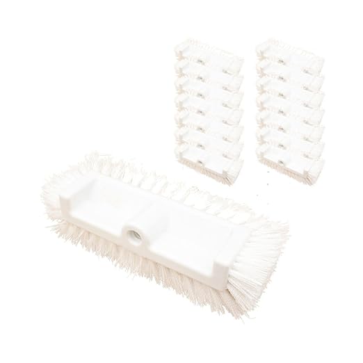 SPARTA Multi-Level Tile Scrub Brush 12" Wide Brush Head, Heavy-Duty Tile