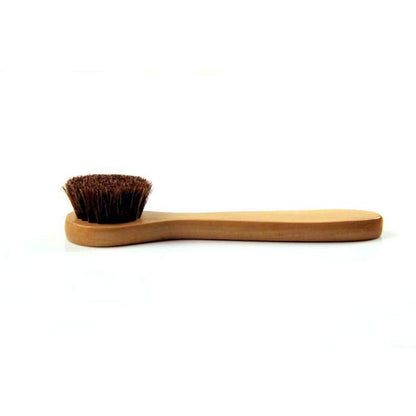 Natural Soft Wool Bristles Dry Facial Cleansing Brush, 6" Face Skin Care Exfoliating Scrub Brush, 2 Pack Wood Handle Face Brush Cleanser.