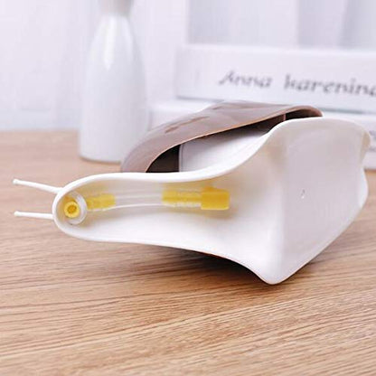 Cute Snail Soap Dispenser for Kitchen Bathroom etc. (120ML) (Black)
