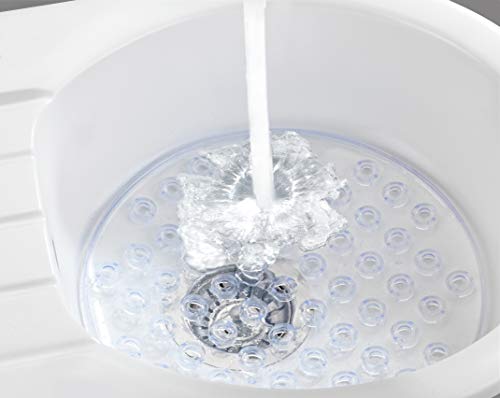 Wenko Sink mat Kristall Transparent-Extra Strong, Round, 31 x 31 x 1 cm