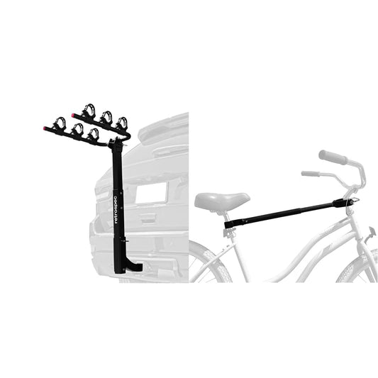 Retrospec Lenox 2-5 Bike Hitch Rack + Top Tube Adapter