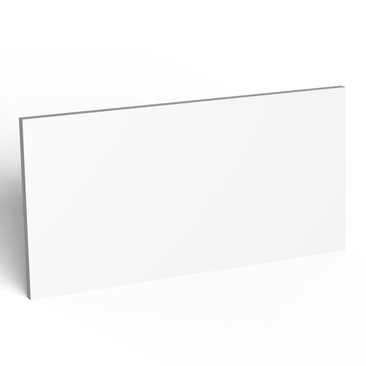 ATOLS HDPE Sheet, 1/2" Thick White/Black HDPE Plastic Board, 48"x24" High Density Polyethylene Sheet for DIY Crafts, Industrial Use & Marine Starboard