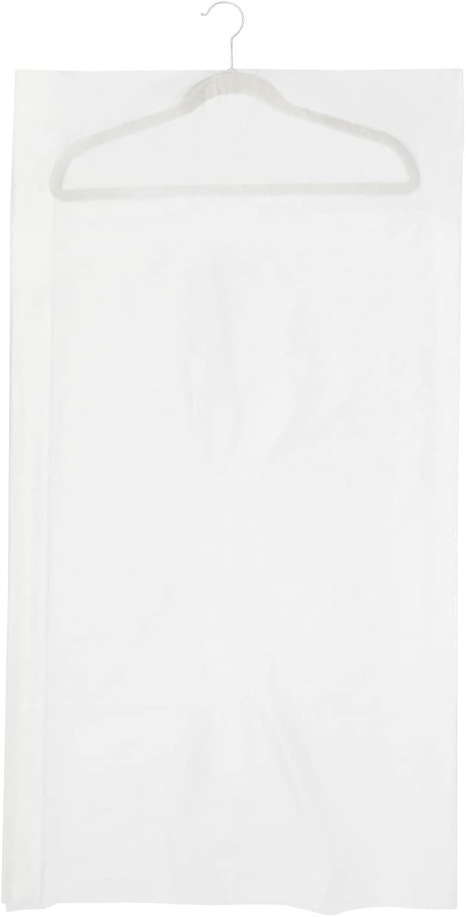 50 Pack Clear Plastic Garment Bags