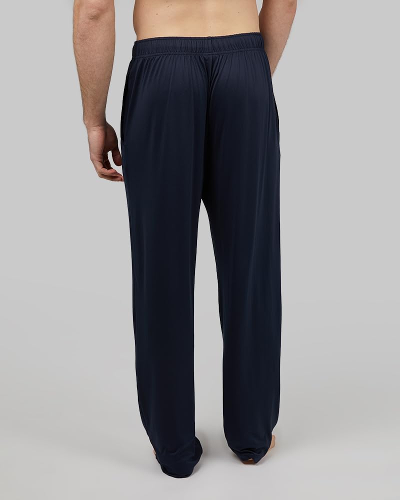 32 Degrees Men's Cool Classic Sleep Pant | Anti-Odor | 4-Way Stretch | Moisture Wicking, Navy, Large