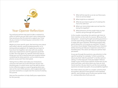 A Year of Us: A Couple's Journal: One Question a Day to Spark Fun and Meaningful Conversations (Question a Day Couple's Journal)