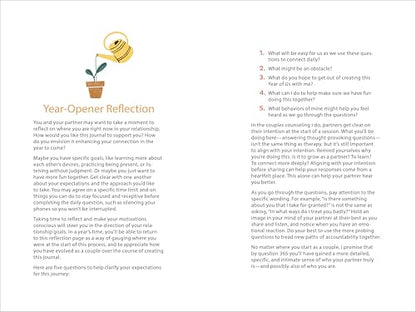 A Year of Us: A Couple's Journal: One Question a Day to Spark Fun and Meaningful Conversations (Question a Day Couple's Journal)