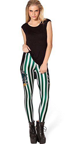 QZUnique Leggings for Women, Halloween Full-Length Printed Legging Footless Elastic Yoga Pants, Regular and Plus Size