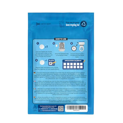 envii Septic Klear, Septic Tank Treatment & Cleaner, 12 Months Supply, Bacteria Booster Enzyme Tablets Remove Smells and Unblock Septic Tanks