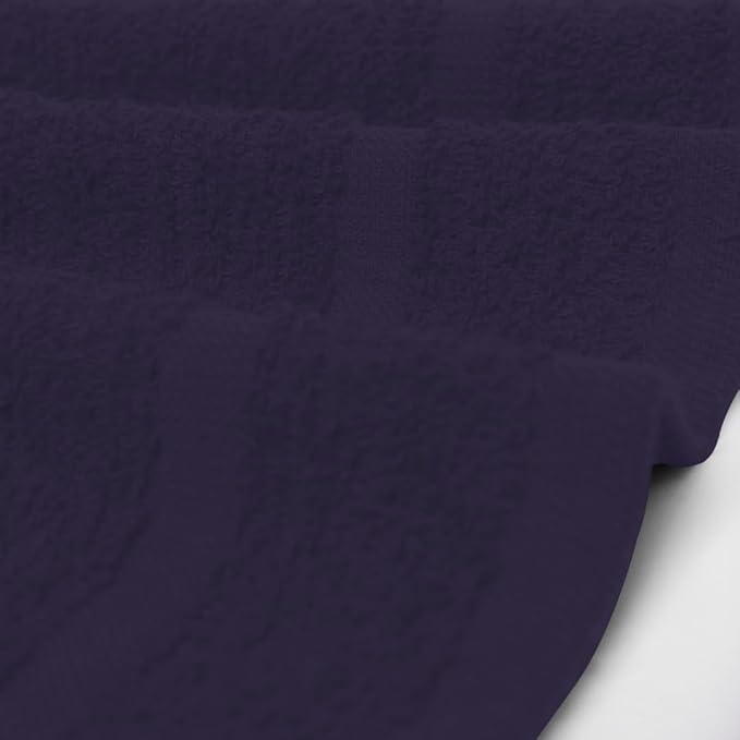 Avalon Towels Cotton Washcloths 24-Pack – 12 x 12 Inch Plum Super Soft &