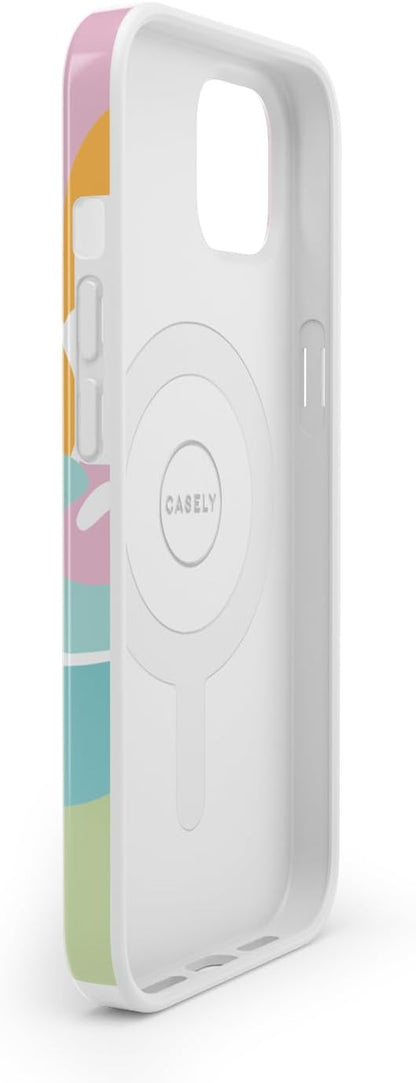 Casely iPhone 13 Case | Field of Flowers | Pastel Floral | Compatible with MagSafe | Classic Ultra Slim Design