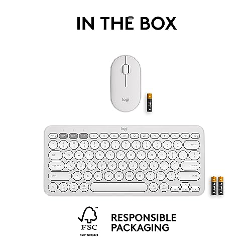 Logitech Pebble Keys 2 K380s, Multi-Device Bluetooth Wireless Keyboard with Customizable Shortcuts, Slim and Portable, Easy-Switch for Windows, macOS, iPadOS, Android, Chrome OS - Tonal Graphite