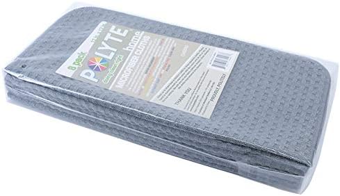 POLYTE Ultra Premium Microfiber Kitchen Dish Cloth Waffle Weave, 8 Pack