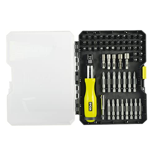 RYOBI Screwdriver Kit (59 Piece), Multi-Color, Variety Pack