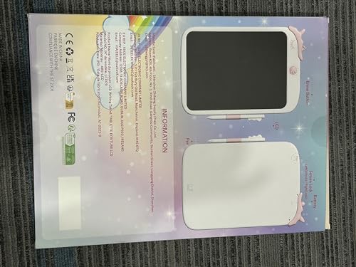 LCD Writing Tablet,10 inch Doodle Board Drawing Pad Tablet with Lock Function, Erasable, Portable, Educational Learning Unicorn Toy Gifts for 3 4 5 6 7 8 9 Years Old Girls Toddlers (Pink)