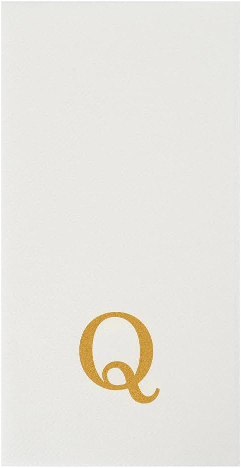 Luxenap 15.8 X 7.9 Inch Linen-Feel Guest Towels, 50 Lettered Hand Towels